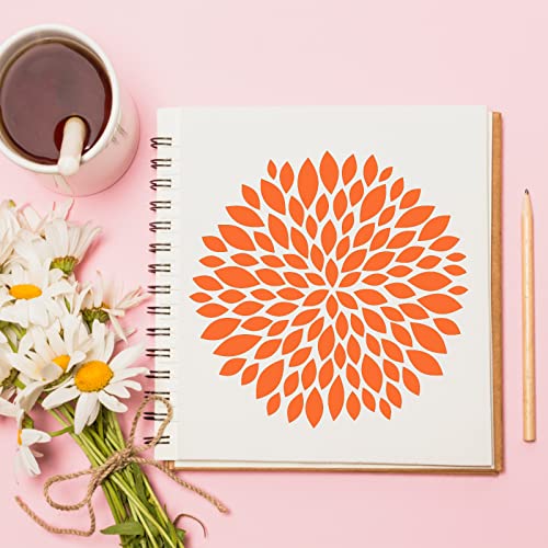 80 Pcs 5 x 5 Inch Stencils for Painting on Wood, Reusable Flower Butterfly Stencils Bird Plastic Bee Wall Stencil DIY Craft Template for Wall Home Decor - style: Flower