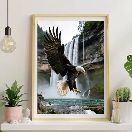 NDNXYXGS Eagle Paint by Numbers Kit for Adults,DIY Painting Kits on Canvas,Fall Color by Numbers,Large Adult Paint by Number for Gifts,Home Wall Decor - color: eagle