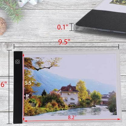 Mini A5 LED Light Box for Drawing,Tracing,Diamond Art Painting Light Pad
