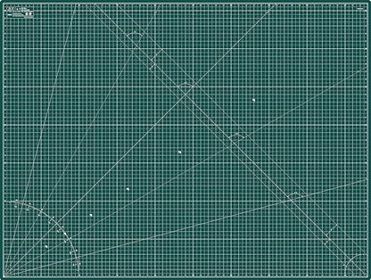 Elan Cutting Mat A0 Green, Extra Large Self Healing Cutting Mat 36 x 48 Inch, 5-Ply Craft Board Green, Hobby Board for Crafts 36x48 Inch - style: 48 x 36"