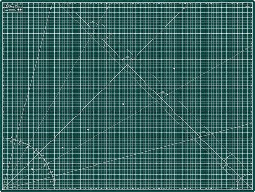 Elan Cutting Mat A0 Green, Extra Large Self Healing Cutting Mat 36 x 48 Inch, 5-Ply Craft Board Green, Hobby Board for Crafts 36x48 Inch - style: 48 x 36"