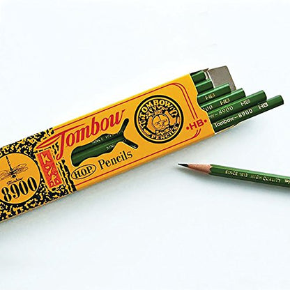 Tombow 8900 Drawing Pencil, B,Graphite 12-Pack - style: B