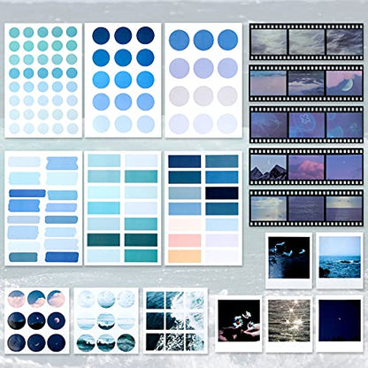 Tenare 114 Pcs Aesthetic Scrapbook Kit DIY Junk Journaling Supplies Scrapbooking Materials for Bullet Junk Journal, Art Journaling, Vintage Collage Album Gift for Adults Women Beginner(Fresh Style) - style: Fresh Style