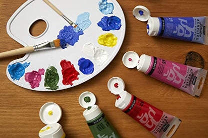 Pebeo Studio Acrylics High Viscosity, Fine Acrylic, 250 ml - Naples Yellow Hue - color: Naples Yellow Hue, size: 8.45 Fl Oz (Pack of 1)