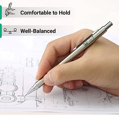 Mr. Pen- Metal Mechanical Pencil Set with Lead Refills & Erasers, 2 Pack - style: 0.7mm