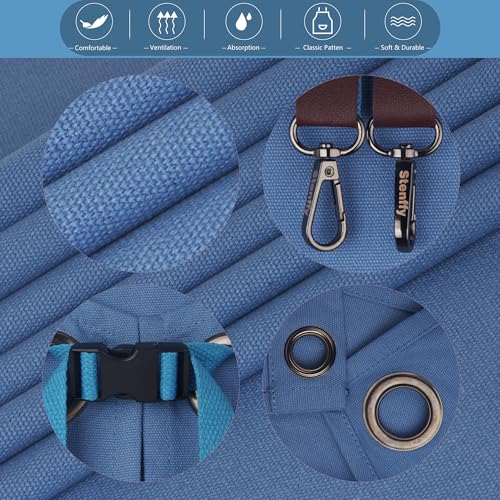 Kitchen Apron, Work Apron, Canvas Apron, SkyBlue - color: Skyblue