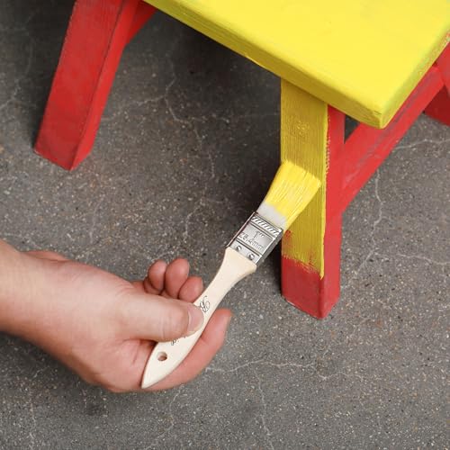 Bates- Chip Paint Brushes, 6 Pack, 1", 2", 3", Synthetic Bristles Painting Brushes, Paint Brushes Set, Chip Brush, Painting Brush, Wood Stain Brush Set, Chip Paint Brushes for Paint, Chip Brushes - size: 6 Pack, 1", 2", 3"
