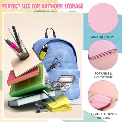 Abbylike 1 Pcs 48x36 Inch Art Portfolio Bag Pink Large Waterproof Nylon - color: Pink, size: 48 x 36 Inch
