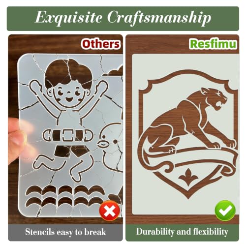 Animal Medal Stencils for Crafts Reusable 16Pcs Stencils(11.8X8.2 Inch) - color: Animal 5