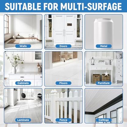 White Paint Multi Surface Semi-Gloss White Touch Up Paint Repair for Metal,Wall,Door,Cabinets,Wood,Furniture, Appliance,Metal, Acrylic Touch Up Paint Pen, Enamel 30ML - color: Semi-Gloss White - 1.5 oz