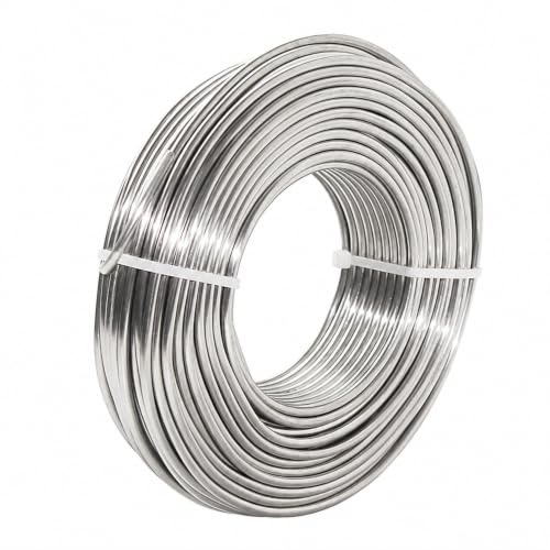 9 Gauge(3mm) Aluminum Craft Wire 50 Feet Flexible Metal Artistic Floral Jewelry Sculpting Wire for Bonsai Trees Floral Armature DIY Jewelry Craft Making - size: 3mm