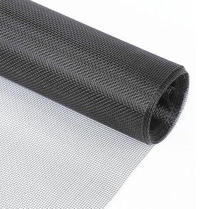 59"x100ft Windows Screen Mesh, Black Fiberglass Screen Roll, Durable Screen Door Replacement for Patio Screen,Porch Screen Window Door - size: 59 Inch x 100 Feet