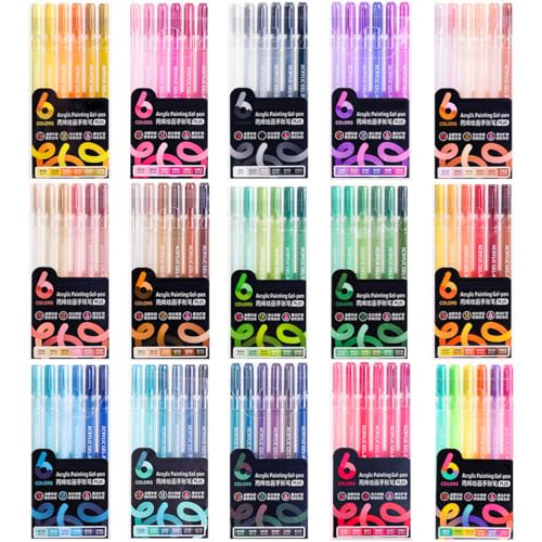 90 Colors Acrylic Gel Pens Set with 1.0mm Fine Point