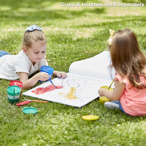 Melissa & Doug Washable Poster Paint Set (4 Colors – Red, Yellow, Green, Blue)
