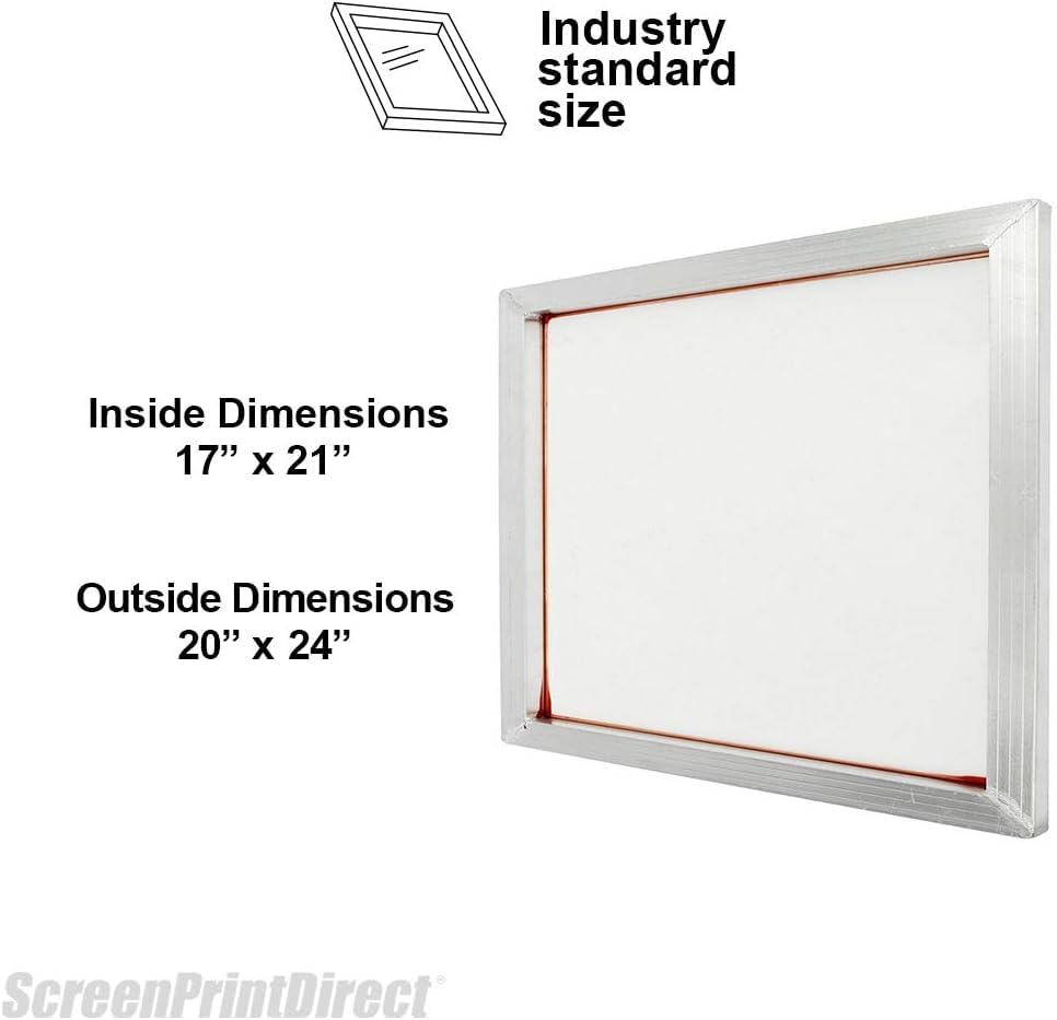 Aluminum Screen Printing Frame 23x31-40 Count White Mesh Silk Screen | Pre-Stretched Screen Printing Frame, Aluminum Screen Mesh, High Tension, Mesh Counts 40-230 Available, Made In USA - size: 40