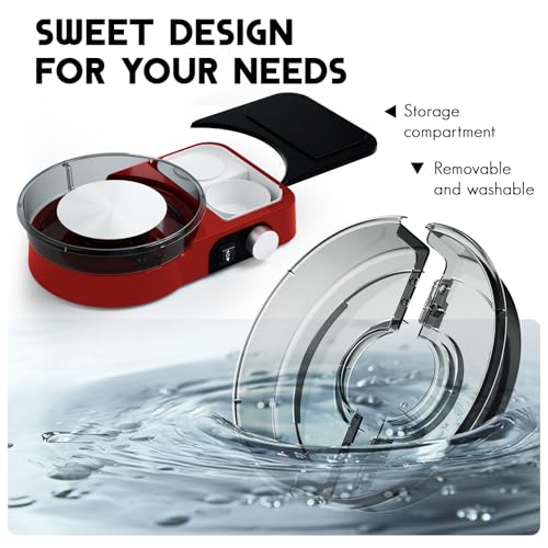 Pottery Wheel for Kids Adults and Beginners - Complete Pottery Set with 6" Turntable with Two-Way Rotation, 2.2lb Clay, Art Supplies Sculpting Tools, Craft Gifts for Teens Adults (Red) | Complete Pottery Set with 6" Two-Way Rotating Turntable, 2.2lb Clay,