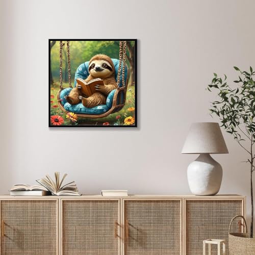 TCDZMYGS Paint by Numbers Kit for Adults Beginner-Sloth,10x10 inch - color: paint by number-sloth-1203