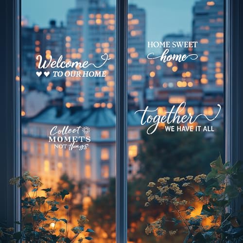 INFUNLY 17Pcs Family Slogans Painting Stencil for Wall Reusable Wall Stencils Family Warm Words Walls Template for Painting Small Art Craft Templates for Card Making Cement Wood Furniture Living Room - style: 17PCS Family Slogans