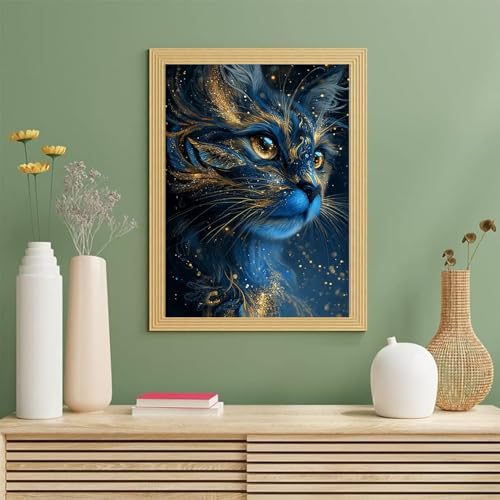 Black Cat Diamond Art Kits for Adults, Easy 5D Diamond Art 12X16 Inch - color: cat 06