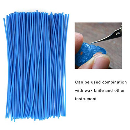 Casting Wax Lines, 2mm Round Wax Wire Jewelry Design Wax Carving Wax Modeling Making Ring Tool for DIY Craft Ring Making - size: 2mm