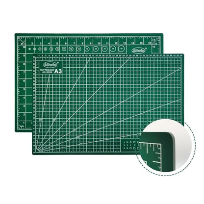 Allwin 17"x 11" Self Healing Cutting Mat Cutting Plate Cutting Scale Plate Painting Engraving Plate Cutting Table Mat Manual Mat PVC Plate - size: 17.7"L x 11.8"W