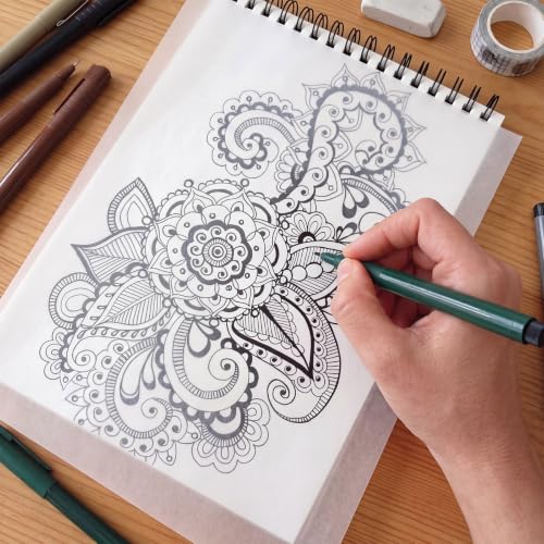 Fainne 300 Sheets Translucent Vellum Paper 8.5 x 11-93GSM Printable Vellum Paper for Wedding Invitations Cards Printing Sketching Tracing Drawing Lantern Envelope