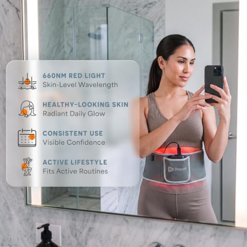 Lifepro Allevared Red Light Therapy Belt -105 Triple Chip LED Belt - color: Gray