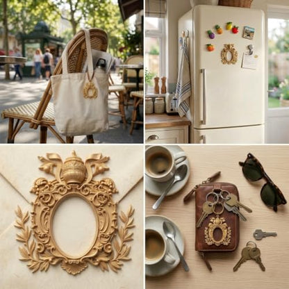 Baroque Picture Frame Polymer Clay Molds Photo Frame Silicone Mold | Epoxy Resin Casting DIY Crafts Air Dry Polymer Crafts Supplies Clay Tools - color: Style H