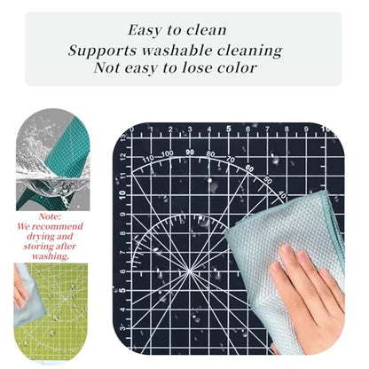 A5 Self-Healing Cutting Mat, Small Cutting Mat, Professional Double Sided Durable Cuttings Mats, Great for Hop Scrapbooking, Quilting, Fabric, Sewing Craft Projects (Green, A5) - color: Green
