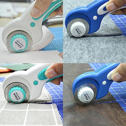 45mm Rotary Cutter Blades 15 Pack Fits Olfa, Fiskars, Replacement Rotary Blade for Arts Crafts Quilting Scrapbooking Sewing, Sharp and Durable - size: 45mm 15pcs
