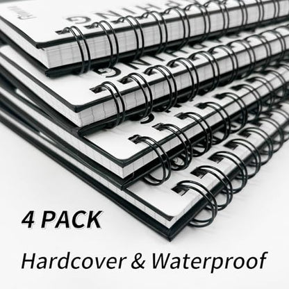 Blank Spiral Notebook 8.5" x 11" | 4 Pack unlined spiral notebook Blank Journal A4 Unlined Journals for drawing - size: A4, style: BLANK NOTEBOOK