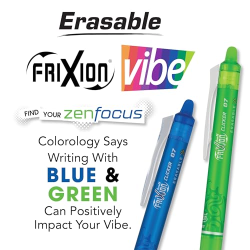 PILOT, 7 Pack, Fine Point 0.7 mm, Assorted Blue/Green Inks - color: ZenFocus