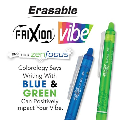 PILOT, 7 Pack, Fine Point 0.7 mm, Assorted Blue/Green Inks - color: ZenFocus