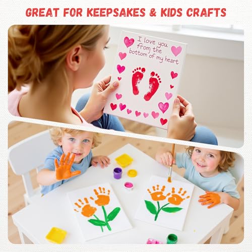 12 Pack 5x7 Inch Small Flat Canvas Boards for Kids Painting | Gesso Primed Acid-Free 100% Cotton Blank Canvas Panels, Non Toxic - size: 5"x7"