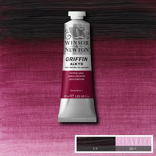 Winsor & Newton Griffin Alkyd Fast Drying Oil Paint, Purple Lake - color: Purple Lake, style: 1.25-oz Tube