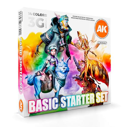 AK Interactive 3G Acrylics Basic Starter Set - AK11775