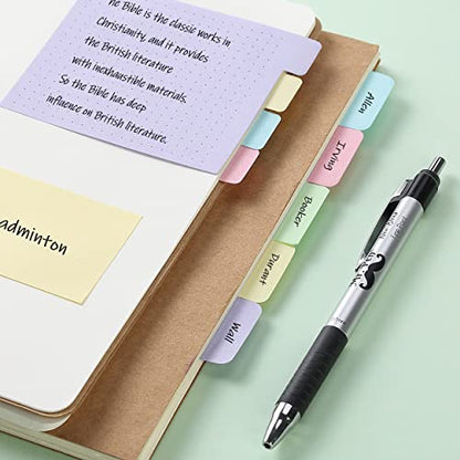 Mr. Pen- Sticky Notes Set, 410 Pack, Ruled | Dotted & Blank Notes with 150 Index Tabs, Divider Sticky Pads for Bible Study, Office, School, Planning - color: Pastel, size: 1 Set