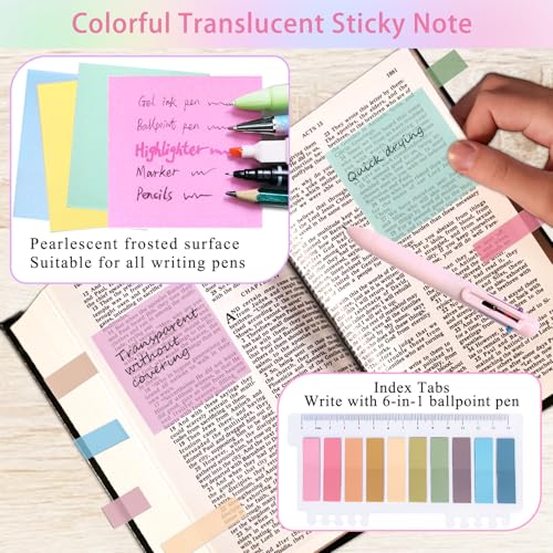 SHINYHARBOR 52Pcs Bible Study Supplies, Multicolor - color: Multicolor
