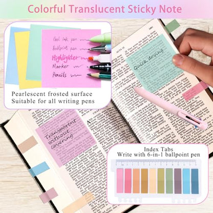 SHINYHARBOR 52Pcs Bible Study Supplies, Multicolor - color: Multicolor