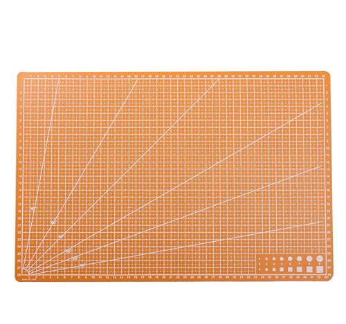 New A3 Double Side Craft Cutting Mat Cutting Board Sewing Pad Artist Carving Tools Handmade Crafts DIY Props (Yellow) - color: Yellow