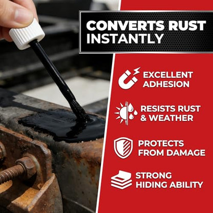 Black Touch Up Paint Rust Paints High Heat Resistant, Multi Surface Acrylic Enamel Black Touch Up Paint Pen Scratch Repair for Rust Metal,Walls,Cabinets,Appliances,Wood,Door,Furniture,Enamel, 30ml - color: Black-GWX-4 - 1.5 oz
