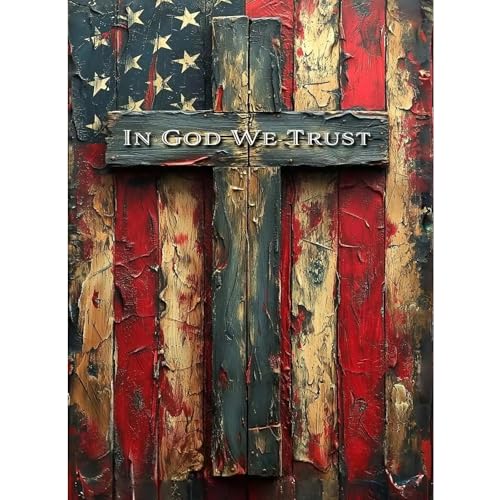 koemhxb American Flag Paint by Numbers Kit for Adults, Patriotic Painting by Numbers, Adult Cross Paint by Number Kits Suitable for Gifts and Interior Decor 16x20 Inch (Without Frame) - color: American Flag