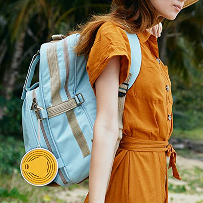 ME.FAN Silicone Collapsible Travel Cup - Silicone Folding Camping Cup with Lids - Expandable Drinking Cup Set - Portable, Graduated [9.22oz] - color: 4 Pack-Deep Gery-Dusty Rose-Teal Blue-Navy Blue