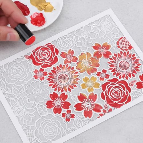 125 Pieces Finger Sponge Daubers Foam with Box Face Paint Sponges Painting Craft Set Finger Paint Drawing Chalk Fingers Painting