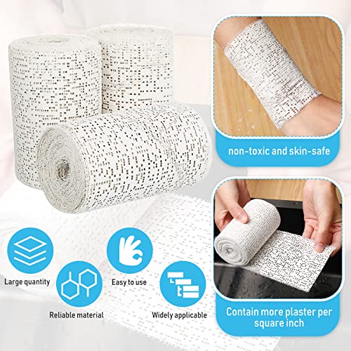 Nuogo 20 Pack Plaster Cloth Gauze Bandage Roll Bulk 5 Yards,4 x 180 Inch - size: 4 x 180 Inch