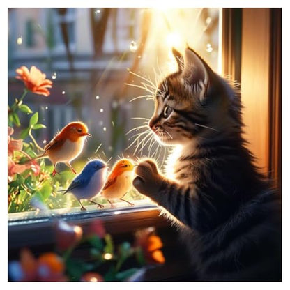 hill froeistung Cat Diamond Art Kits for Adults,Beginners - color: HF-A158