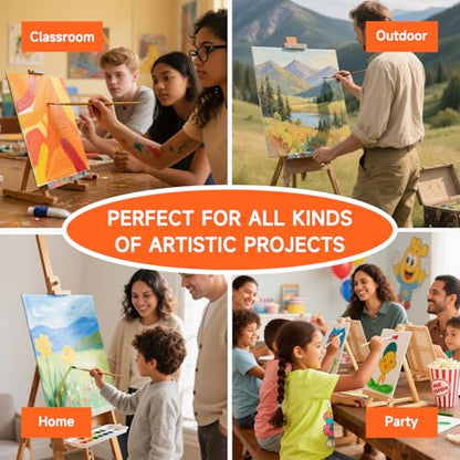 Shuttle Art 36 Pack Canvas for Painting, 5x7 & 8x10 Inch(18 of Each), Primed, 100% Cotton Blank Canvas Boards for Painting, Ideal Art Supplies for Kids Adults Artists Acrylic Oil Painting - size: 36 Pack - 18 of Each 5x7, 8x10 inch