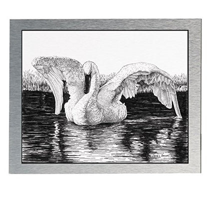 AlumaComp Aluminum Archival Painting & Mounting Panel, 9x12, Double-Sided, 100% Archival, Acid-Free, 4mm Thick, for All Media - Ideal for Professional Photographers, Fine Artists, Graphic Artists - size: 9"x12"