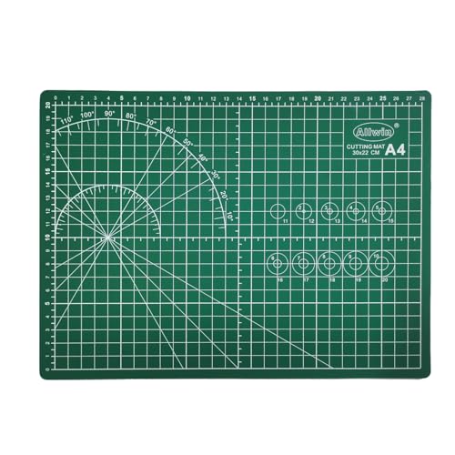 A4 Self Healing Cutting Mat - Double Sided Craft Mat with Grid Lines, Non-Slip Work Surface for Crafting & DIY Projects (Washable Reusable) - size: 11.8"L x 8.7"W