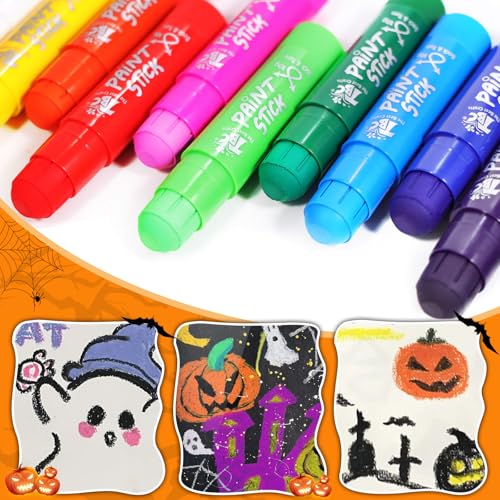 TBC The Best Crafts Paint Sticks for Kids Ages 2-8, 12 Classic Colors | Washable, Non-toxic, Tempera Paint Sticks for Crafts, Art Supplies, and Birthday Gifts - color: 12